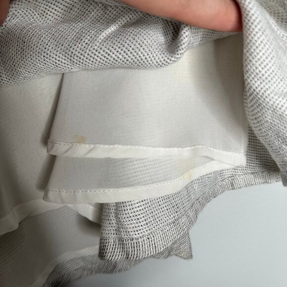 Cabi‎ Woman's White + Black Luna Linen Blend One Fine Day Circle Skirt A-Line 6 - Picture 3 of 9